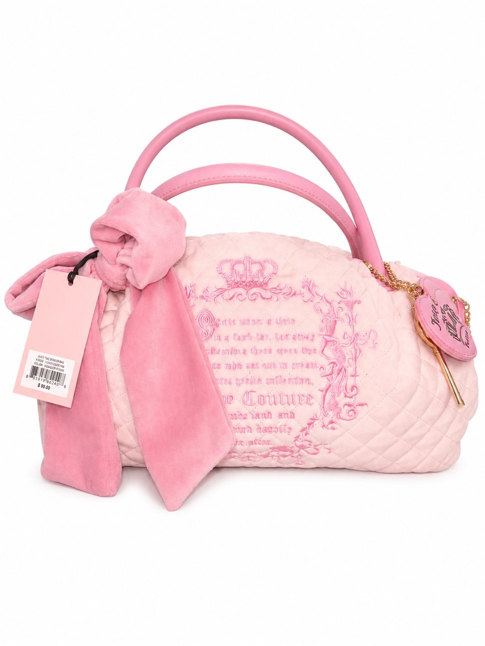 Juicy Couture Light Pink Tale Bowler Bag